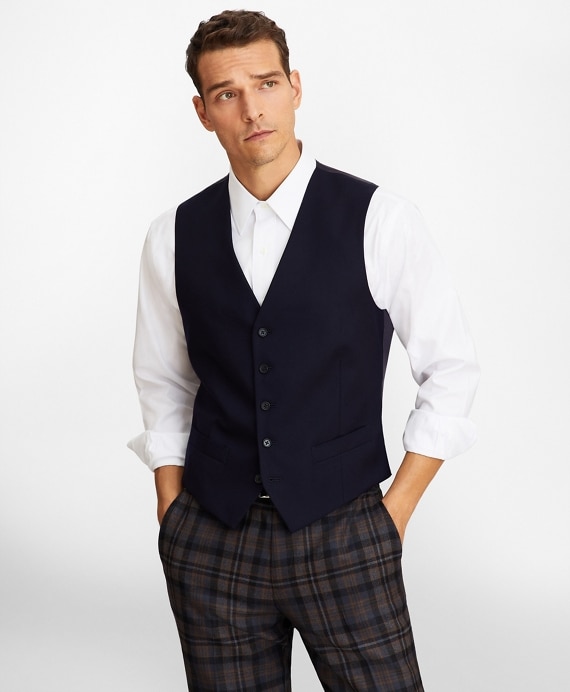 Five-Button Flannel Vest