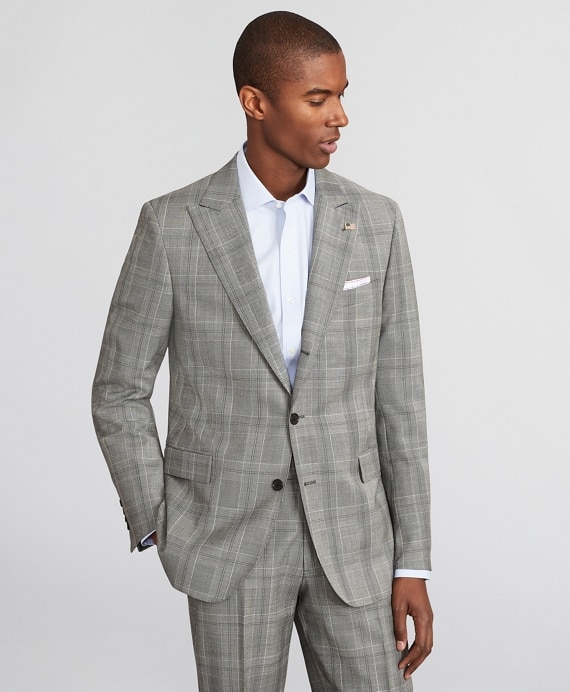 Madison Fit Three-Button Plaid 1818 Suit
