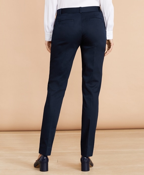 Stretch Cotton Sateen Pants