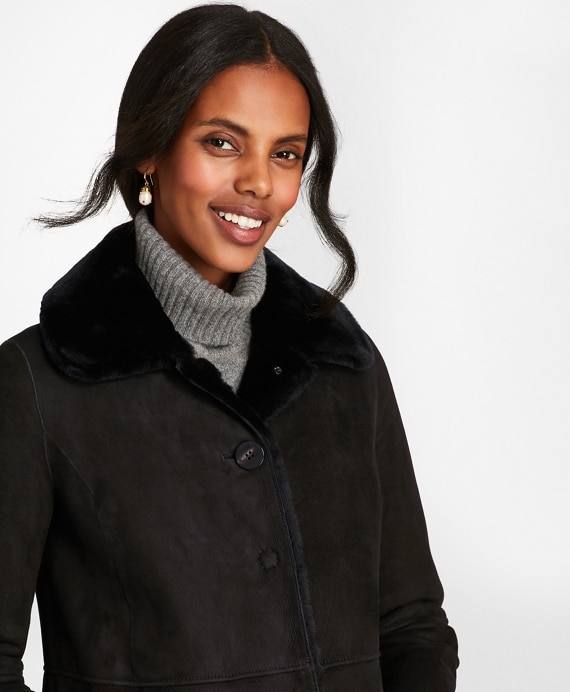 Shearling Cocoon Coat