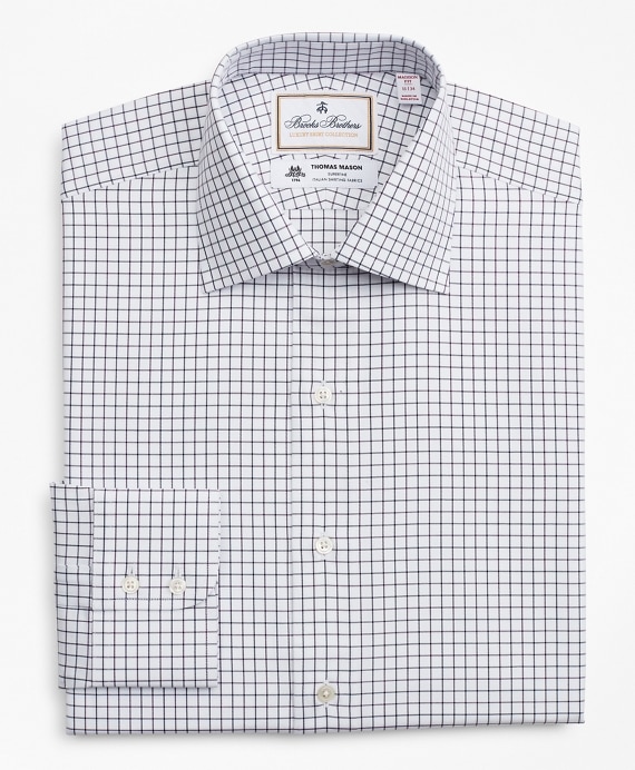 Luxury Collection Madison Classic-Fit Dress Shirt, Franklin Spread Collar Fine Windowpane