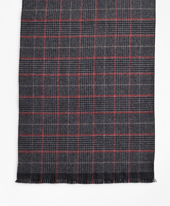 Double-Faced Glen Plaid Scarf