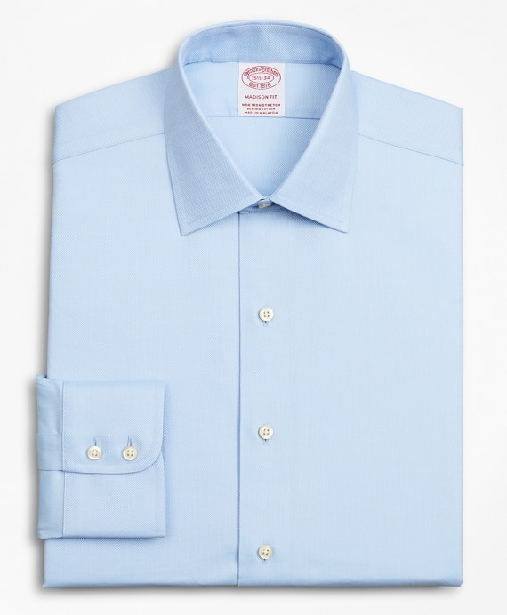 Stretch Madison Classic-Fit Dress Shirt, Non-Iron Royal Oxford Ainsley Collar