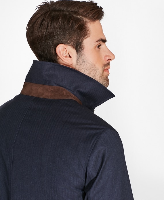 Herringbone Trench Coat