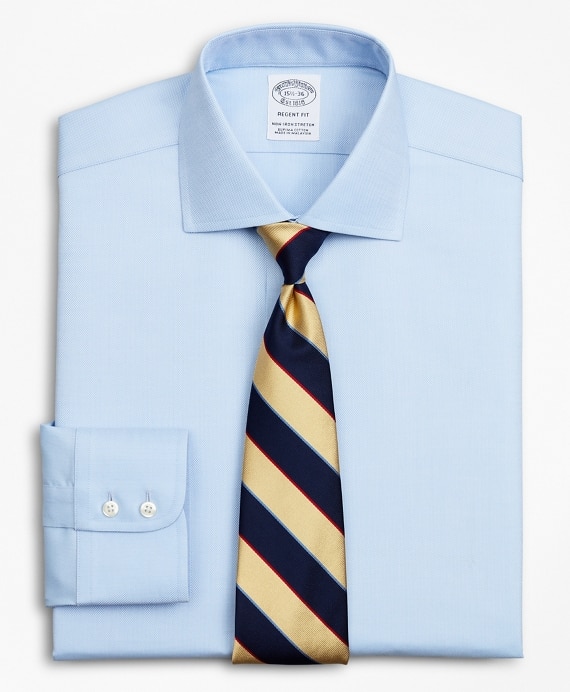 Stretch Regent Fitted Dress Shirt, Non-Iron Royal Oxford English Collar