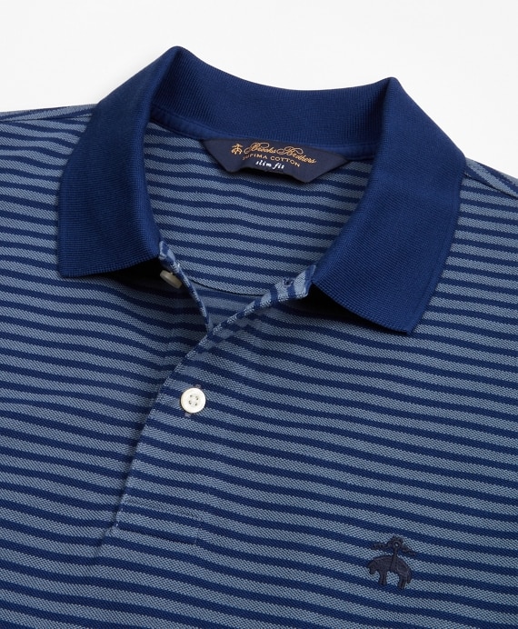 Slim Fit Feeder Stripe Polo Shirt