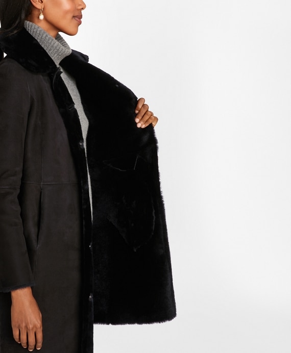 Shearling Cocoon Coat