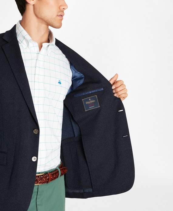 Regent Fit Two-Button Knit Blazer