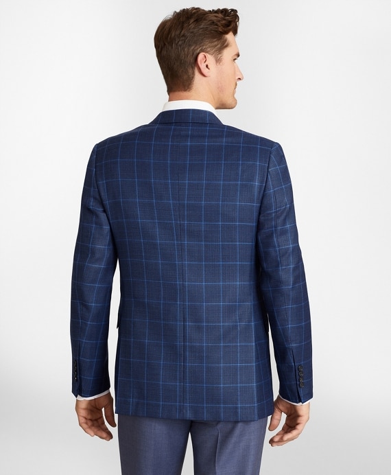 Regent Fit Hopsack Windowpane Sport Coat