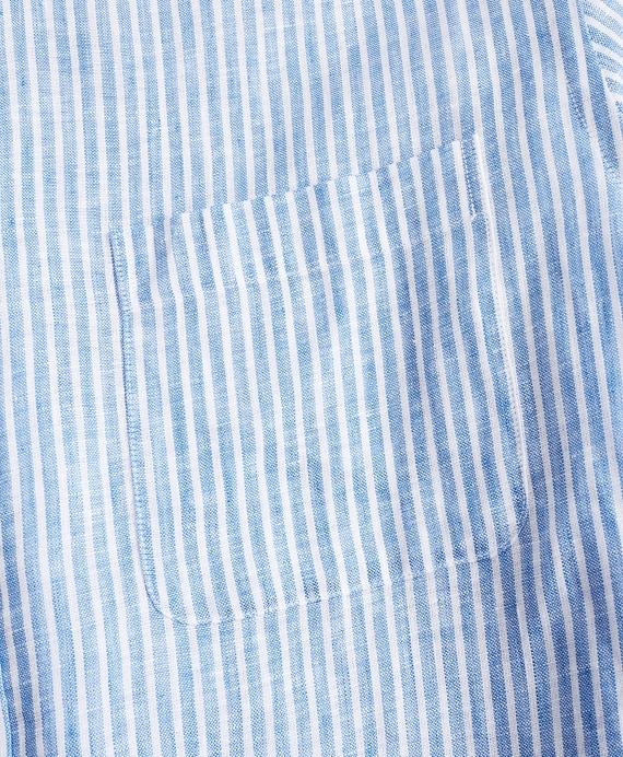 Madison Classic-Fit Sport Shirt, Irish Linen Stripe