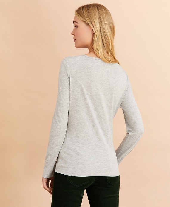 Scoopneck Long-Sleeve T-Shirt