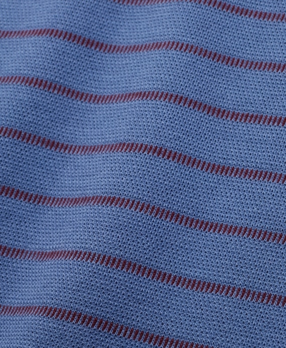 Slim Fit Jacquard Stripe Polo Shirt