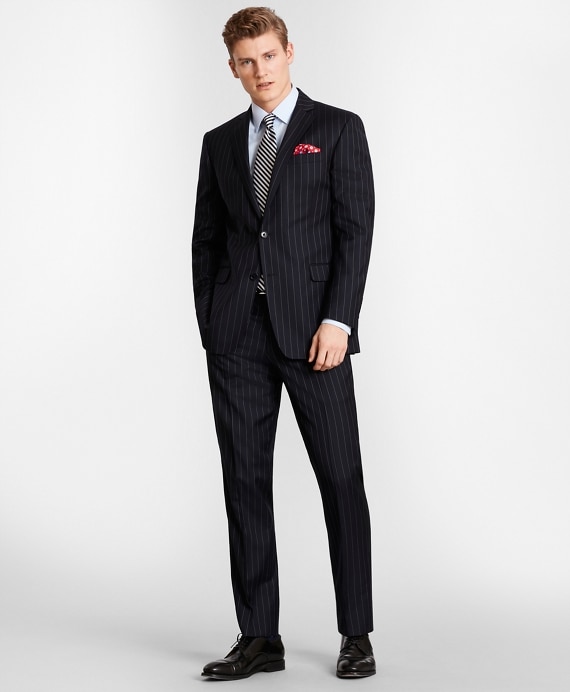 BrooksGate™ Milano-Fit Bead-Stripe Twill Suit Jacket