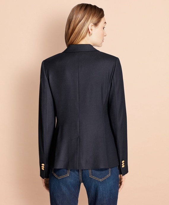 Patch Pocket Stretch Wool Blazer