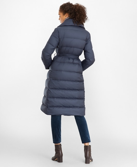Shawl-Collar Down-Fill Puffer Coat