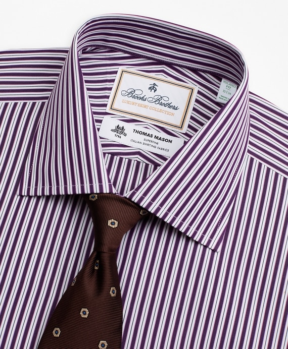 Luxury Collection Madison Classic-Fit Dress Shirt, Franklin Spread Collar Double-Stripe