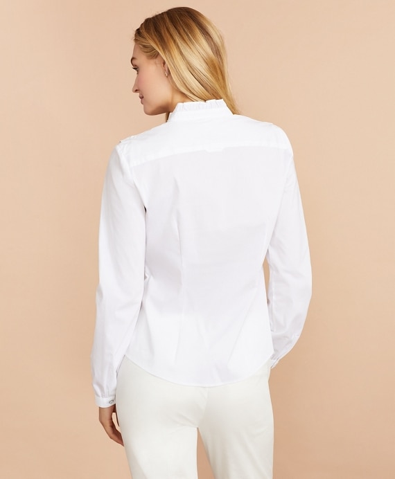 Ruffled Poplin Shirt