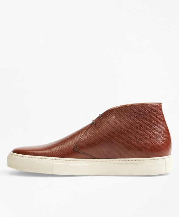 1818 Footwear Textured Leather Chukka Sneakers
