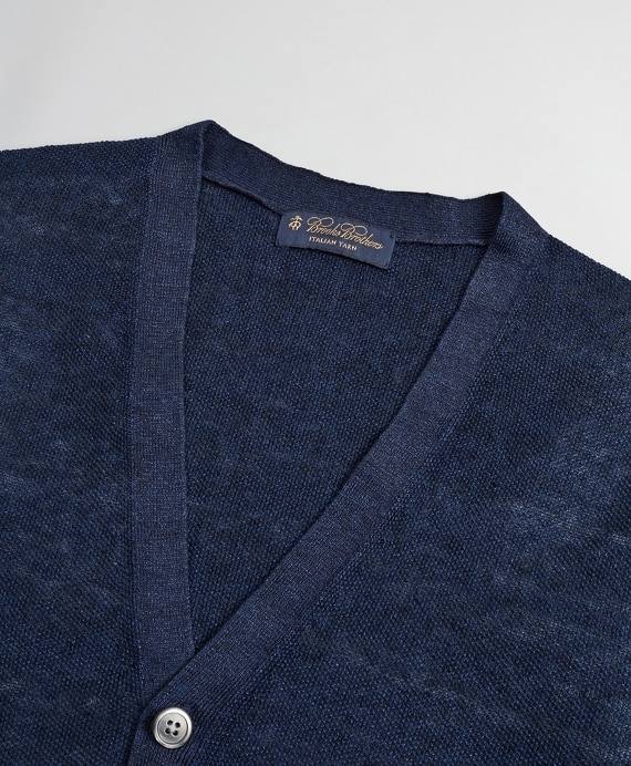 Textured Linen Cardigan