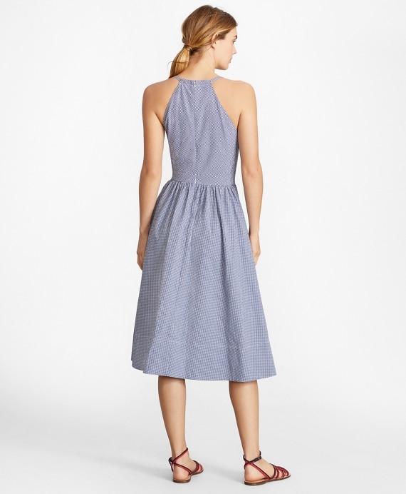 Gingham Seersucker Dress