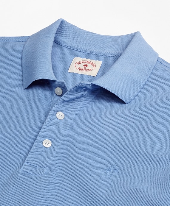 Garment-Dyed Cotton Pique Polo Shirt