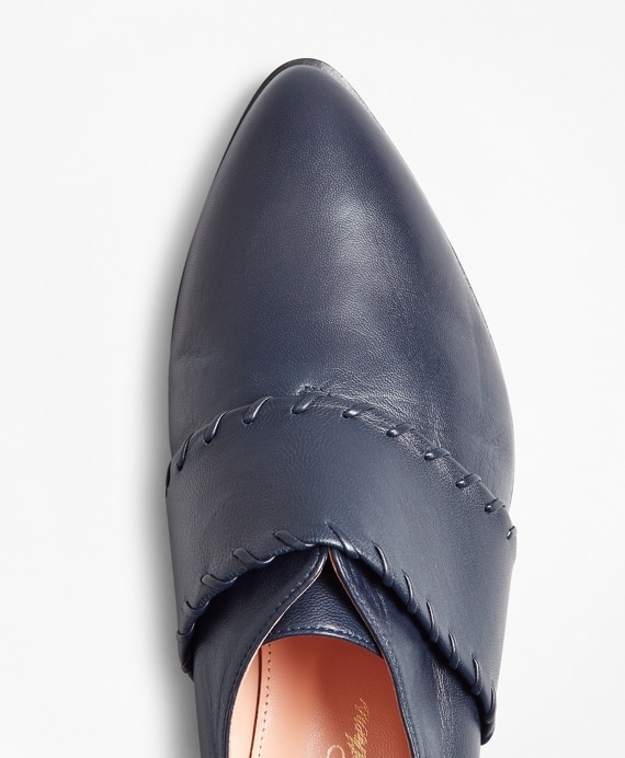 Leather Whip-Stitch Monk Strap Loafers