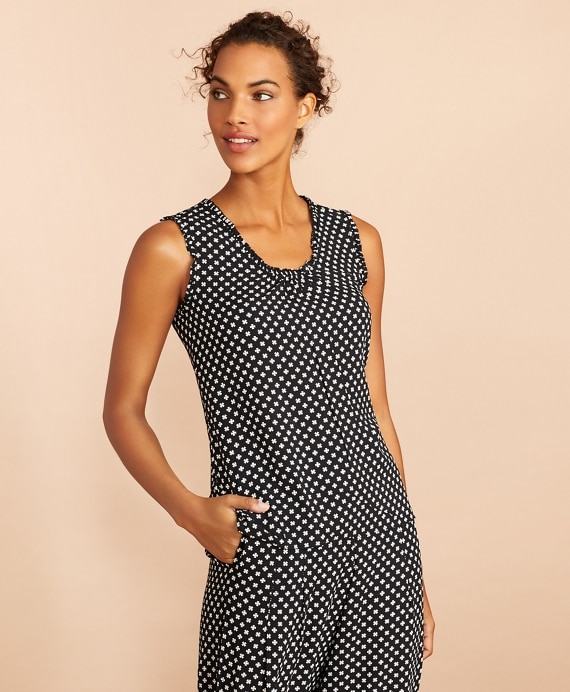 Floral-Print Shirred Blouse