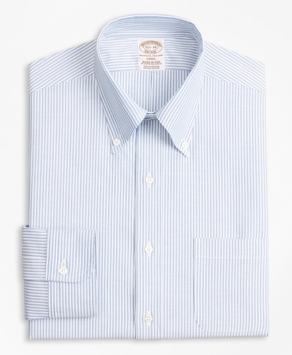 Original Polo® Button-Down Oxford Soho Extra-Slim-Fit Dress Shirt, Bengal Stripe