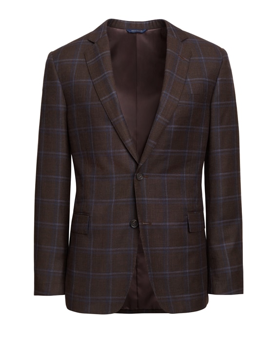 Regent Fit Plaid Sport Coat