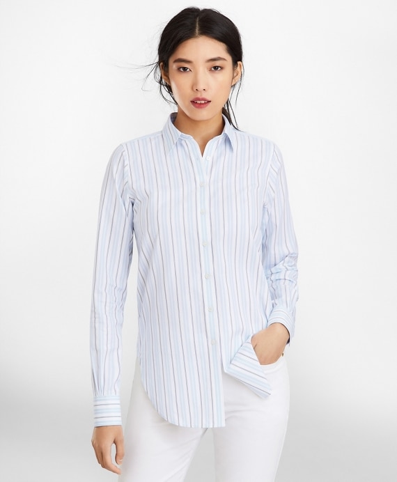 Classic-Fit Striped Cotton Dobby Luxury Shirt