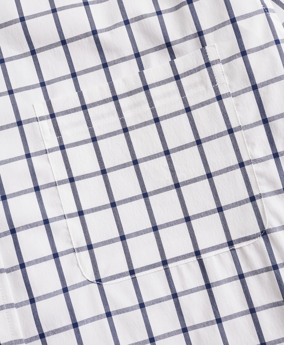 Regent Fitted Sport Shirt, Performance Series with COOLMAX®, Windowpane