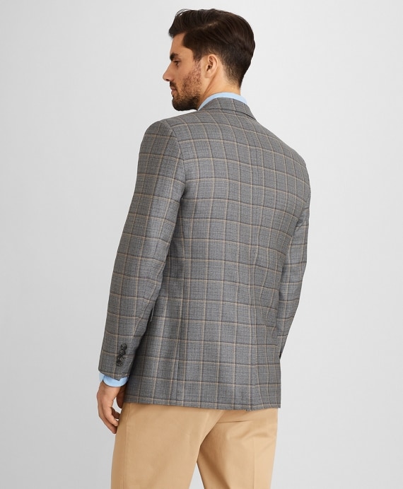 Regent Fit Double Windowpane Sport Coat