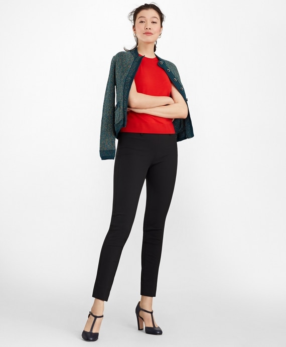 Slim-Fit Stretch-Cotton Twill Ankle Pants