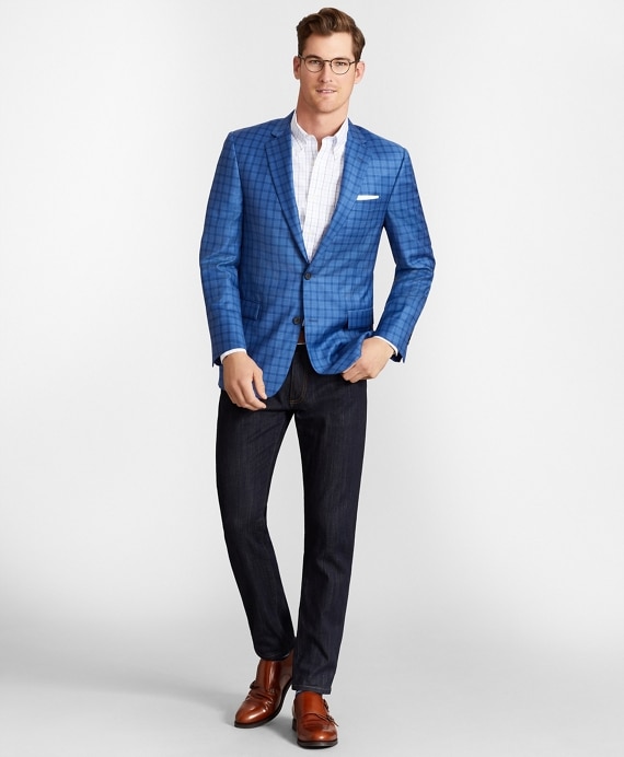 Regent Fit Plaid Sport Coat