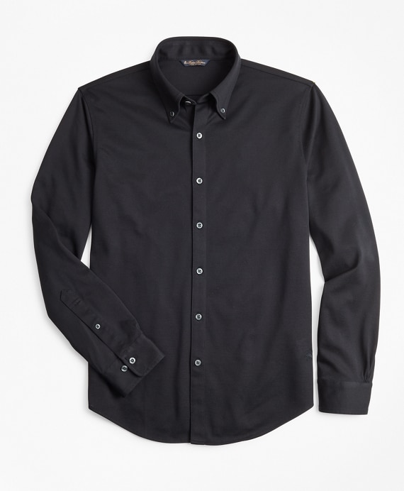 Premium Extra-Fine Supima® Cotton Pique Button-Down Shirt
