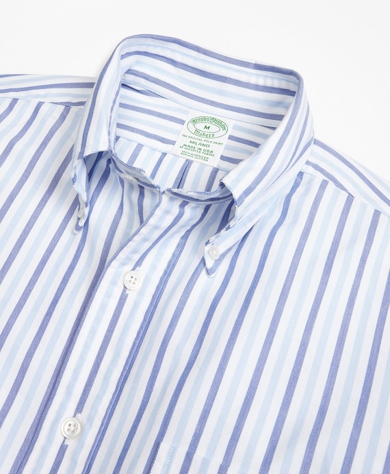 Milano Fit Oxford Alternating Stripe Sport Shirt