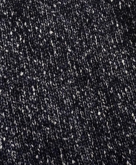 Cotton-Blend Shawl-Collar Sweater