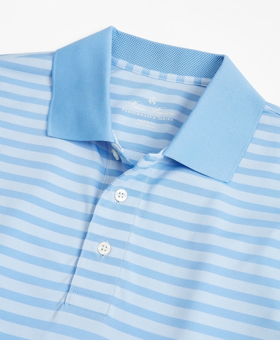 Performance Series Textured Stripe Polo Shirt
