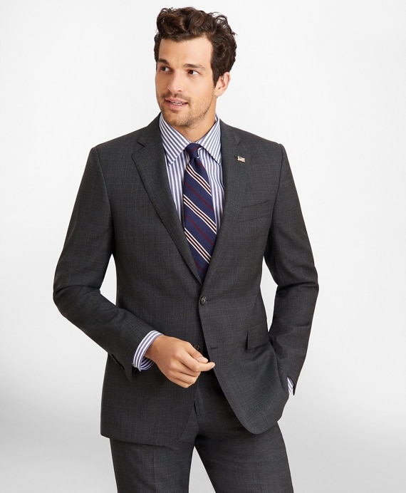 Regent Fit Plaid 1818 Suit