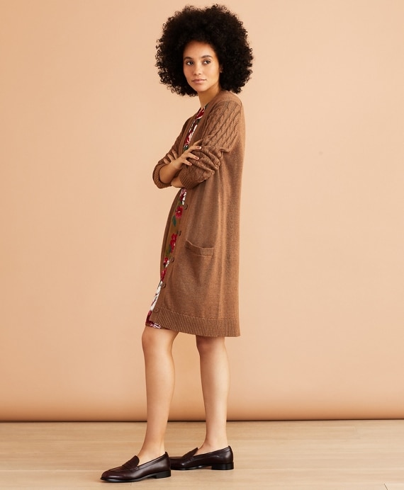 Wool-Cotton Boyfriend Cardigan