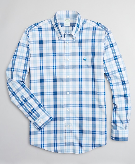 Stretch Milano Slim-Fit Sport Shirt, Non-Iron Check