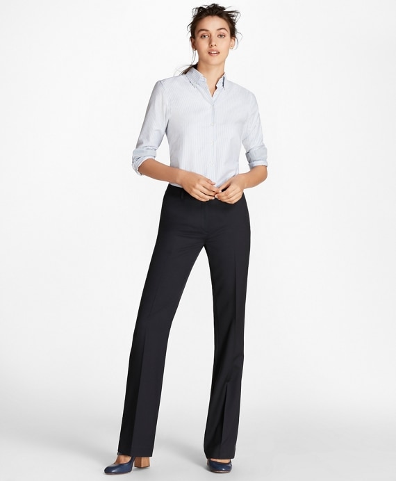 Petite Wool Wide-Leg Pants
