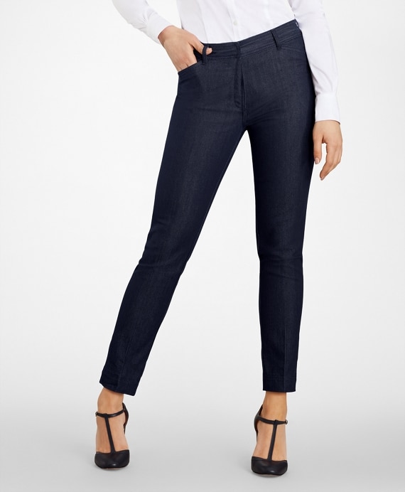 Slim-Fit Denim Pants