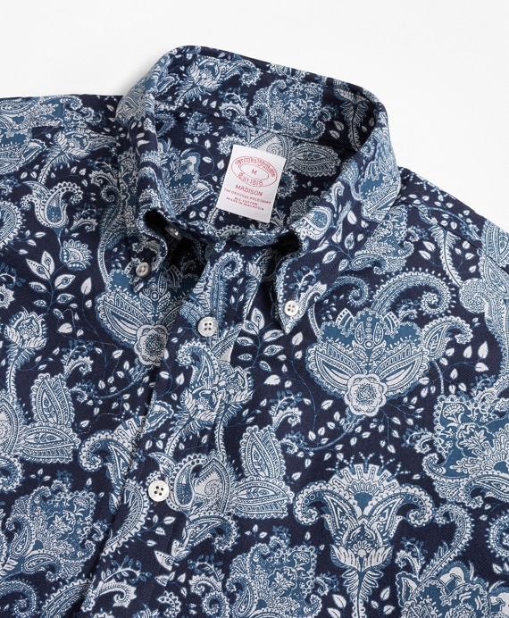Madison Fit Paisley Flannel Sport Shirt