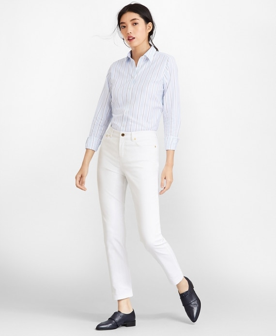 Classic-Fit Striped Cotton Dobby Luxury Shirt