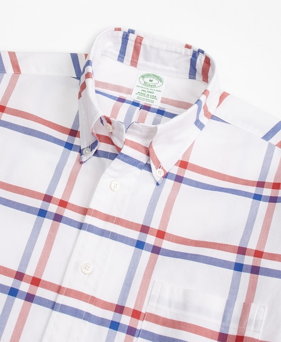 Milano Fit Oxford Windowpane Sport Shirt