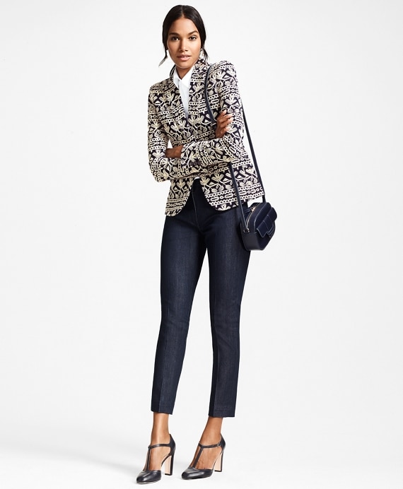 Embroidered Cotton Corduroy Jacket