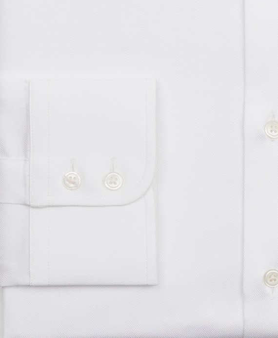 Luxury Collection Madison Classic-Fit Dress Shirt, Franklin Spread Collar Herringbone