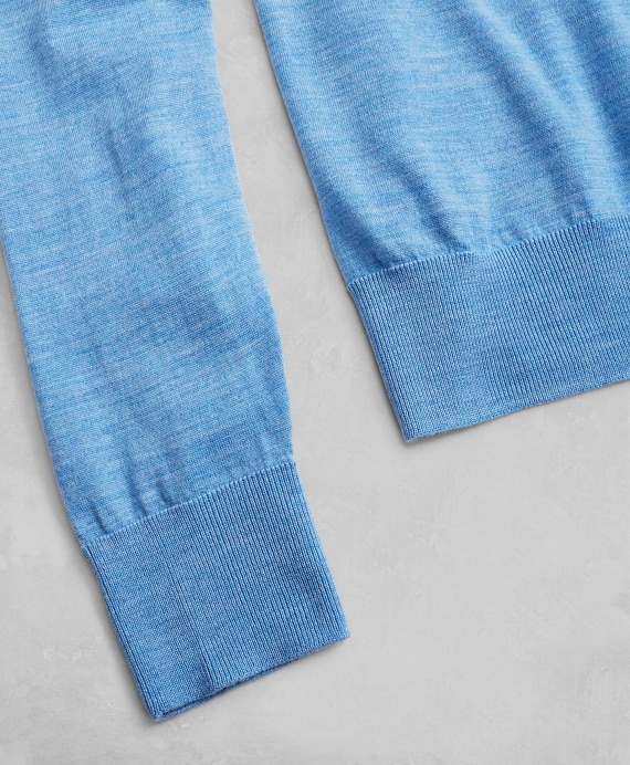 Golden Fleece® 3-D Knit Fine-Gauge Merino V-Neck Sweater