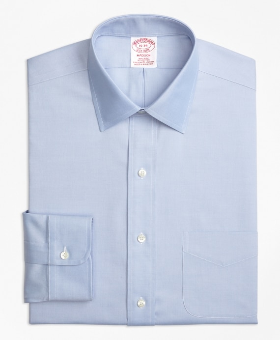Stretch Madison Classic-Fit Dress Shirt, Non-Iron Pinpoint Spread Collar